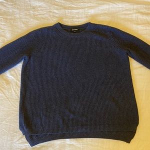 Blue 525 Emma Crewneck Shaker Stitch Sweater